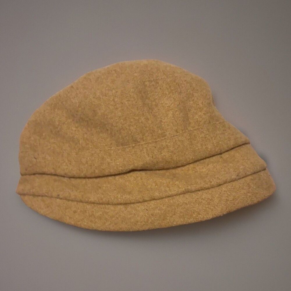 Tan Wool Cloche Hat for Women, classic timeless French galore Fall